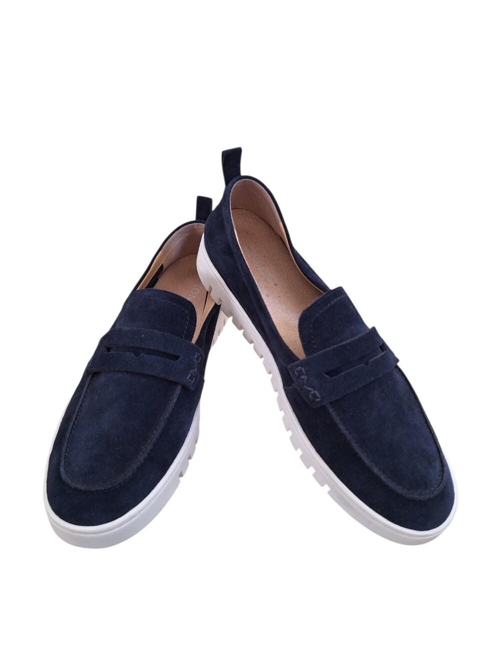 Vionic Women's Uptown Navy Blue Suede Loafer Shoe New Size 11 Timeless Classic